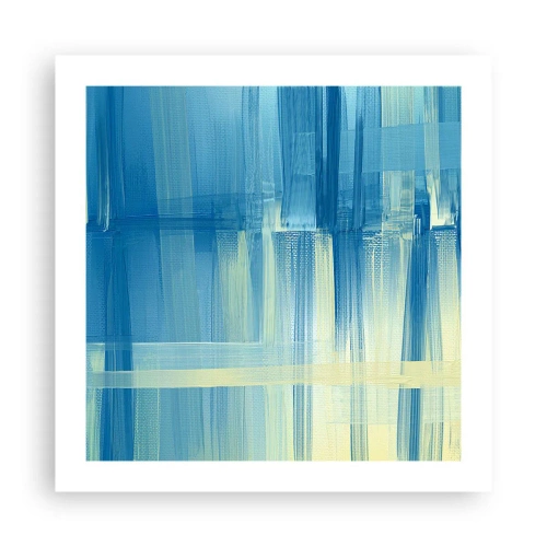 Pôster - Composição em turquesa - 50x50 cm
