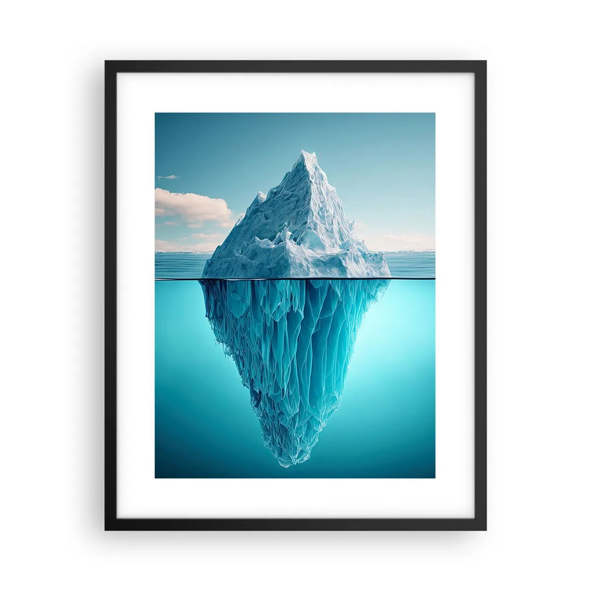 Pôster com moldura preta - Rainha do Gelo - 40x50 cm
