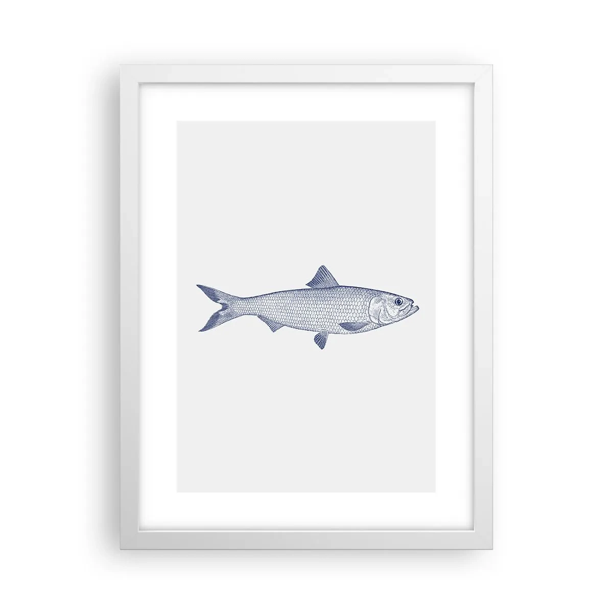 Pôster em moldura branca - Saudações dos mares do norte - 30x40 cm