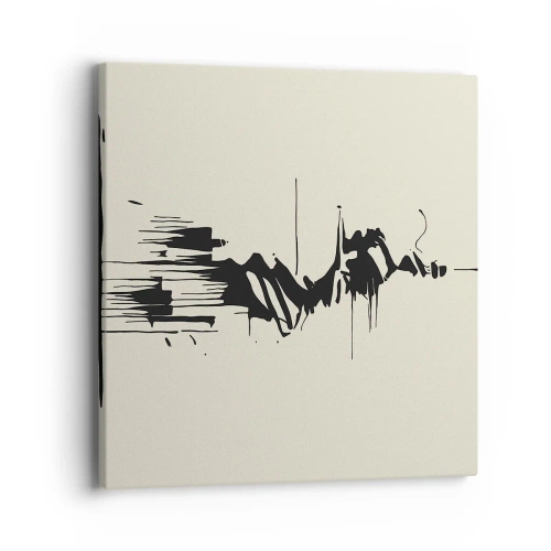 Quadro em tela - Abstração apressada - 40x40 cm