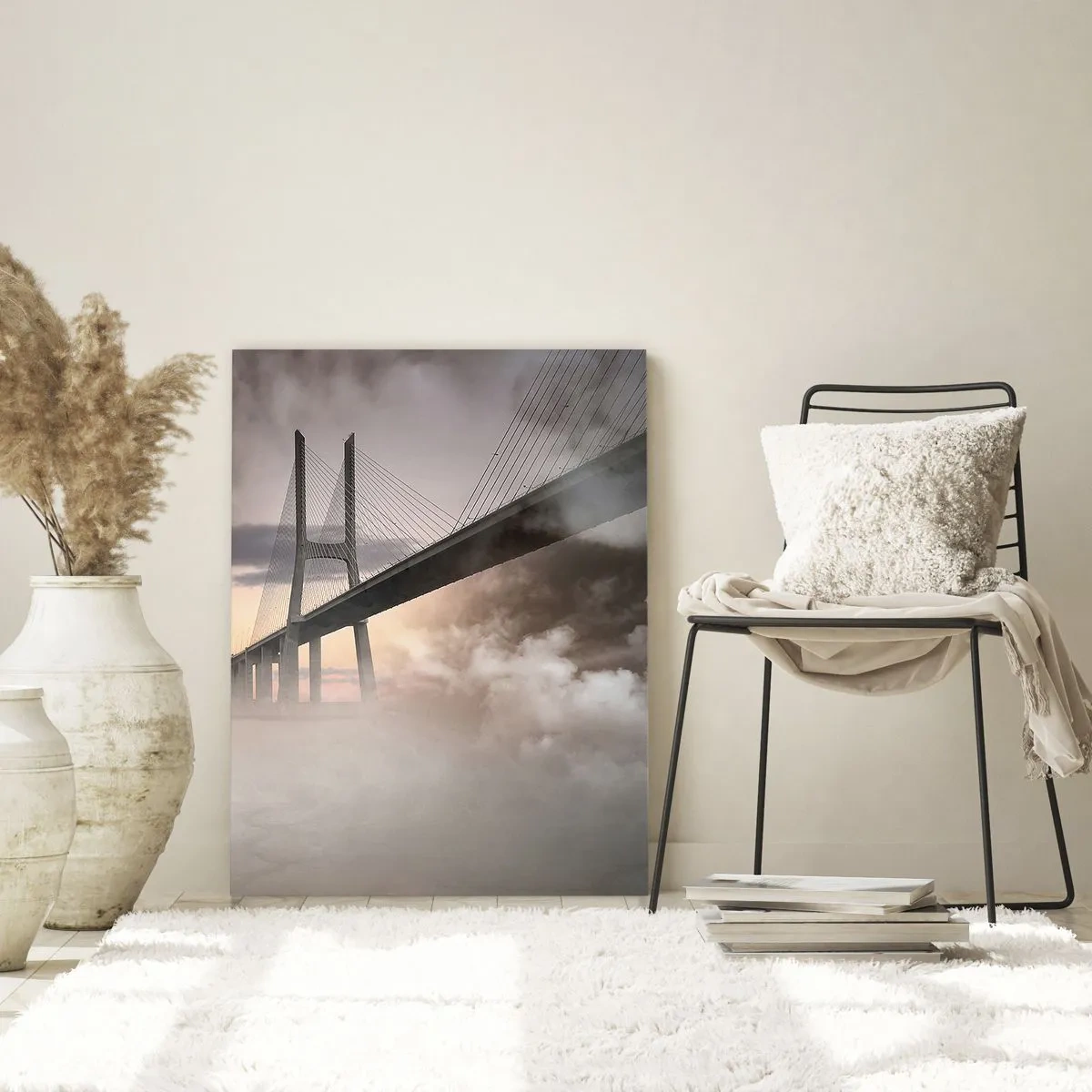 Quadro em vidro - No rio que não existe - 50x70 cm
