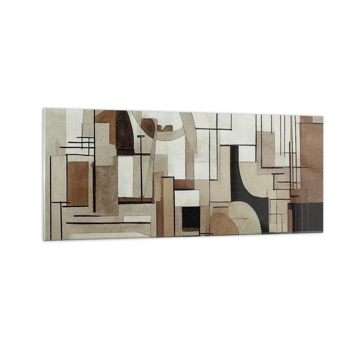 Quadro em vidro - Paisagem urbana 2.0 - 100x40 cm