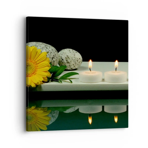 Quadro em tela - Acalmando os sentidos - 30x30 cm