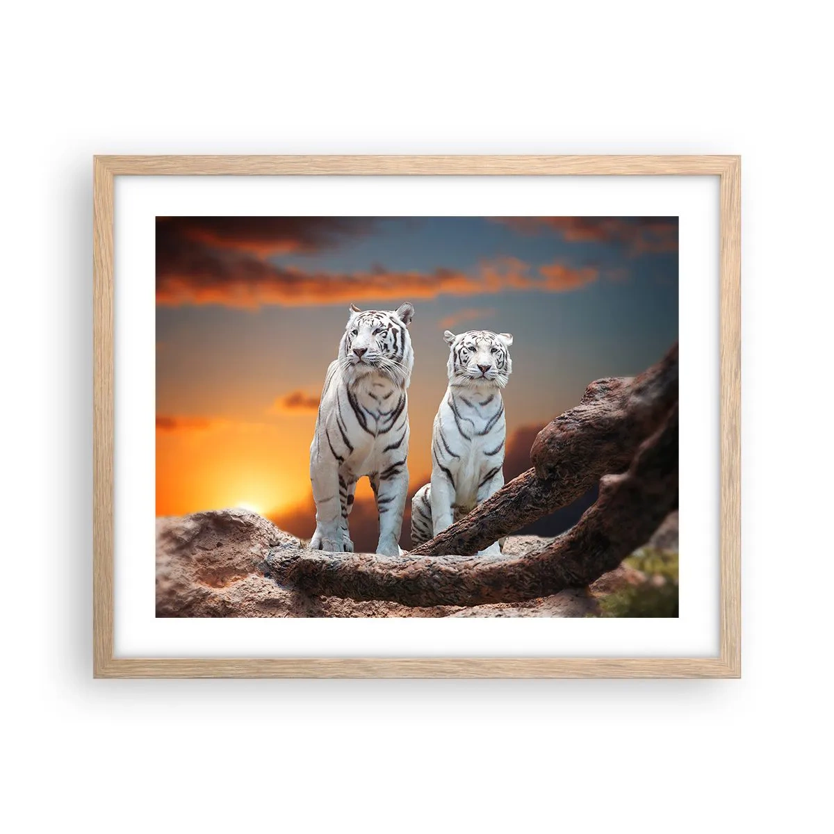 Pôster com moldura de carvalho claro - Tal como em Nárnia - 50x40 cm