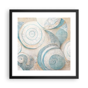 Pôster com moldura preta - O que há dentro da casca? - 40x40 cm