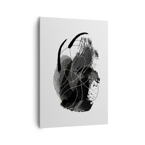 Quadro em tela - Emergido do preto - 70x100 cm