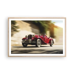 Pôster com moldura de carvalho claro - Mais bonita que a Vitória de Samotrácia - 91x61 cm