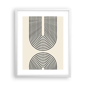 Pôster em moldura branca - Em um momento... - 40x50 cm