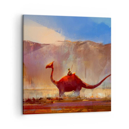 Quadro em tela - Se não estivessem extintos - 60x60 cm