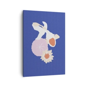 Quadro em tela - Composição de flores e botões - 50x70 cm