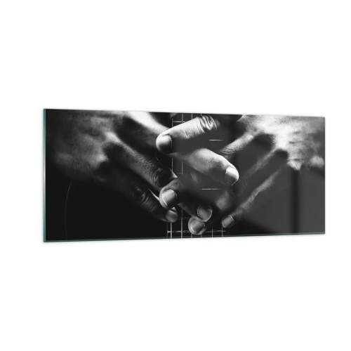 Quadro em vidro - Oração do artista - 100x40 cm