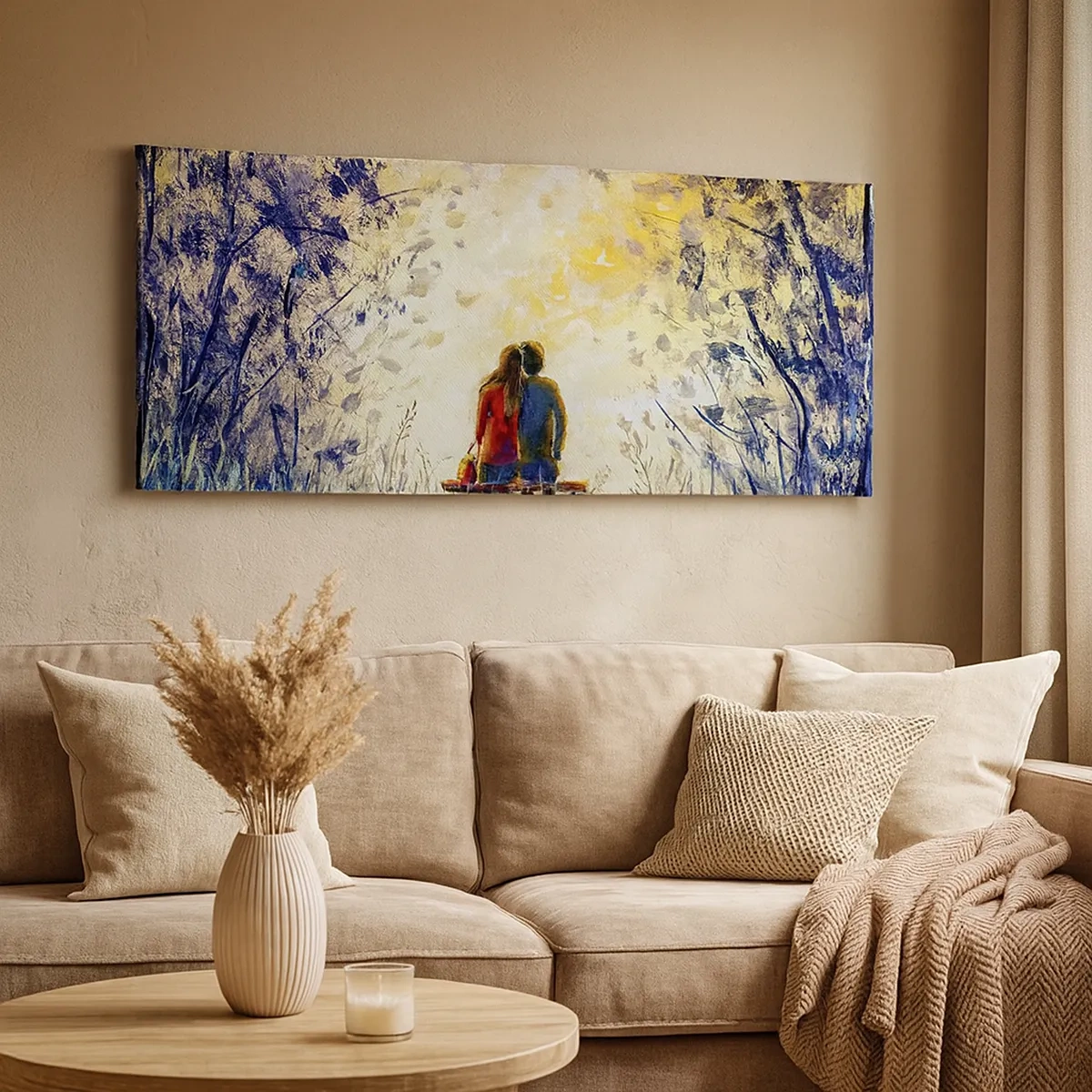 Quadro em tela - Um momento mágico - 30x30 cm