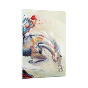 Quadro em vidro - Segure-se, vamos pular - 50x70 cm