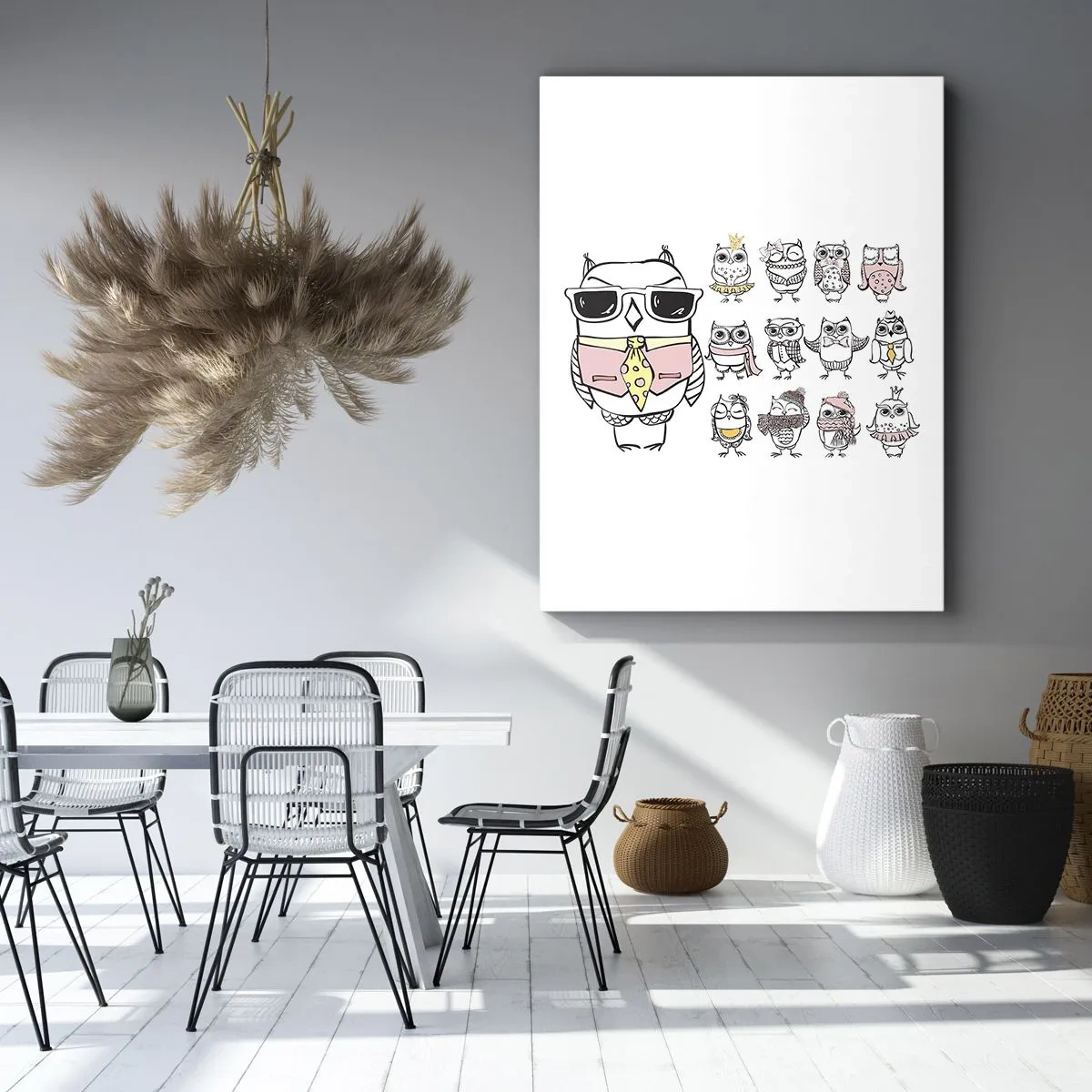 Quadro em tela - Tantas funções a desempenhar - 55x100 cm