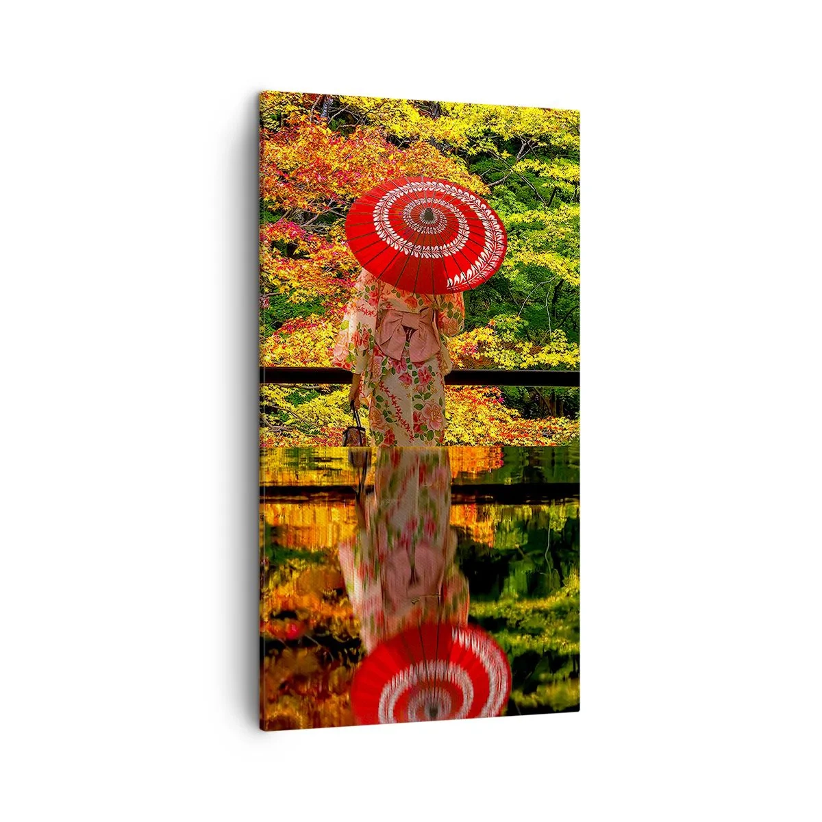 Quadro em tela - No templo da natureza - 45x80 cm