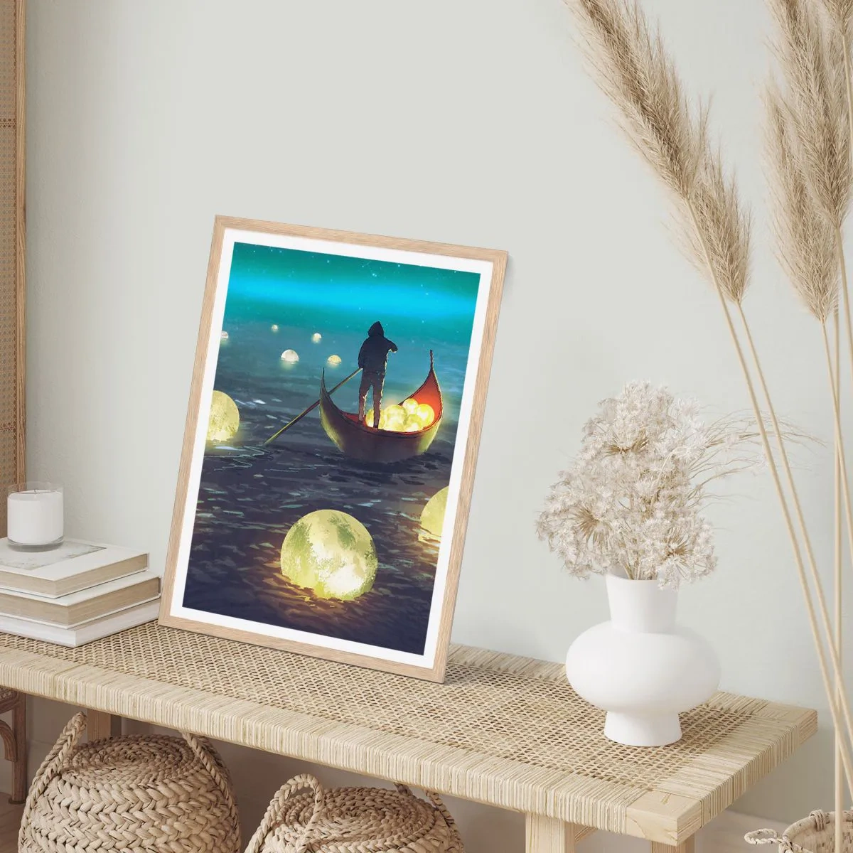 Pôster com moldura de carvalho claro - Coisas com as quais os filósofos nunca sonharam - 61x91 cm