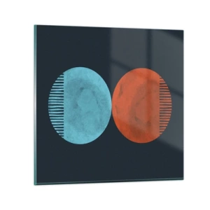 Quadro em vidro - Apenas geometria? - 30x30 cm