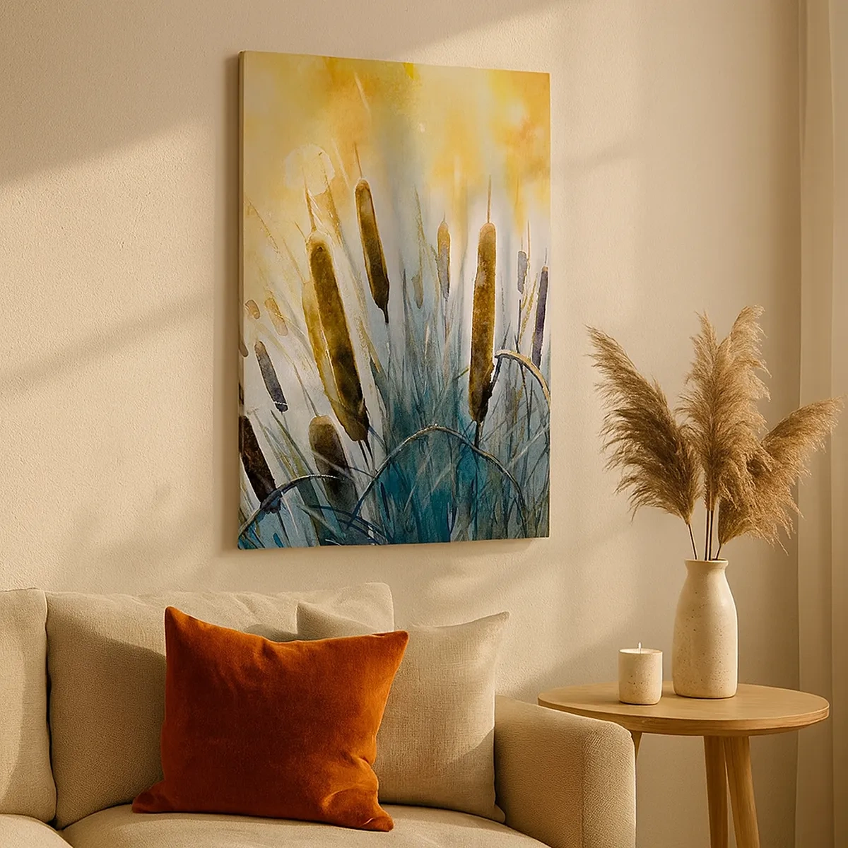 Quadro em tela - O frio da água, o calor do sol - 50x70 cm