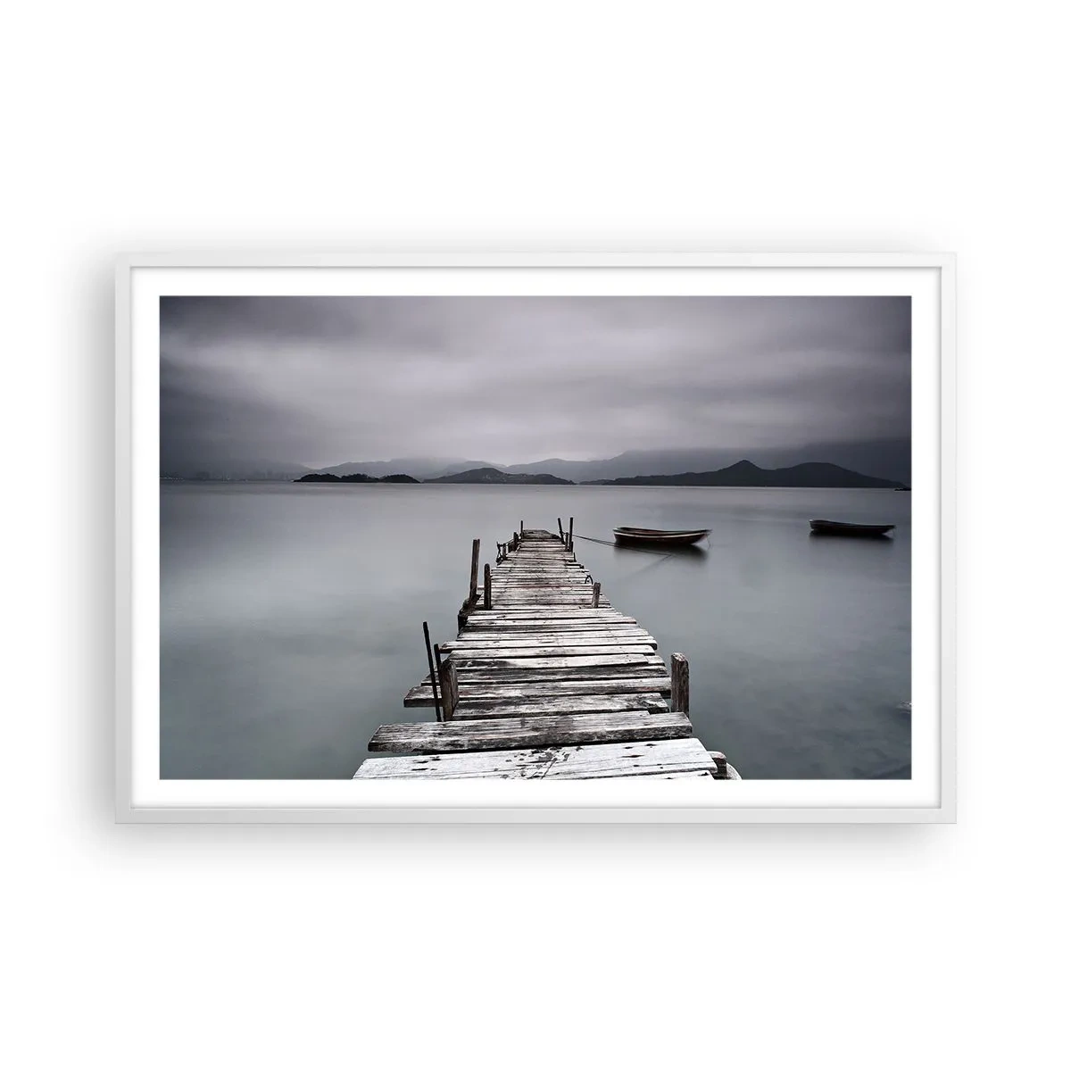 Pôster em moldura branca - Amanhã pode ir - 91x61 cm