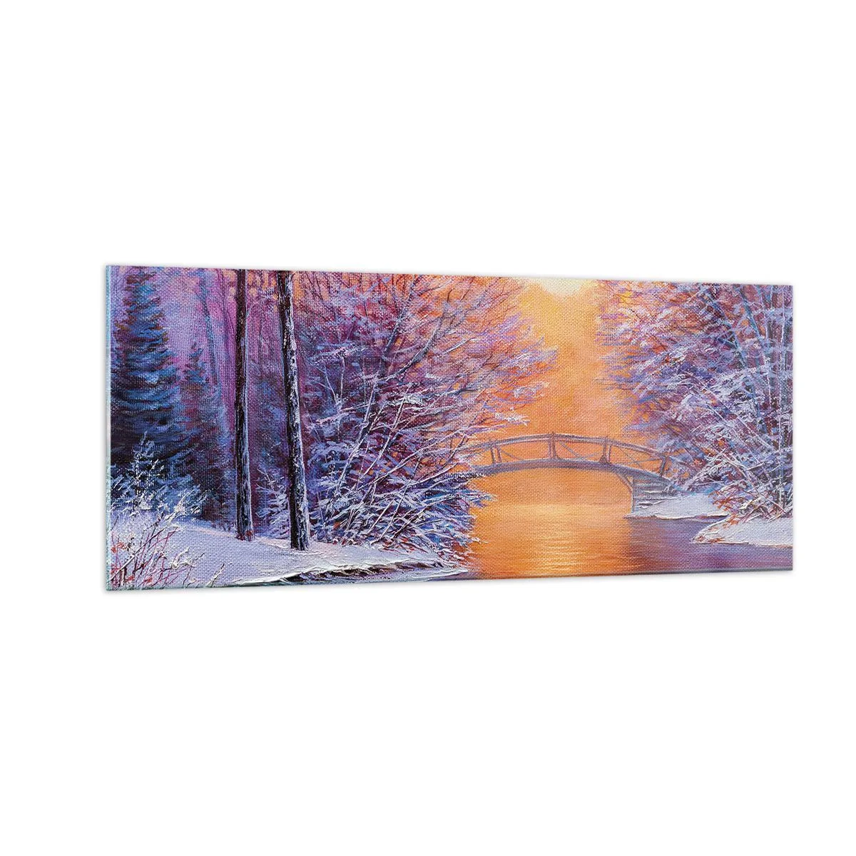 Quadro em vidro - Vamos nos encontrar aqui - 100x40 cm