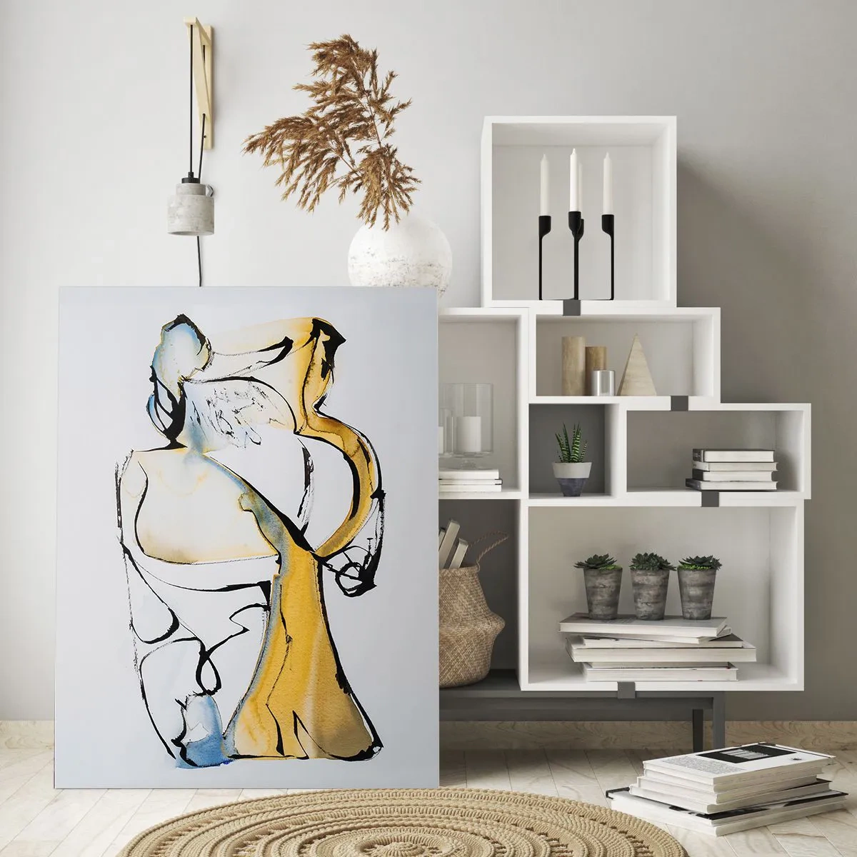 Quadro em vidro - Abstração de vidro - 50x70 cm