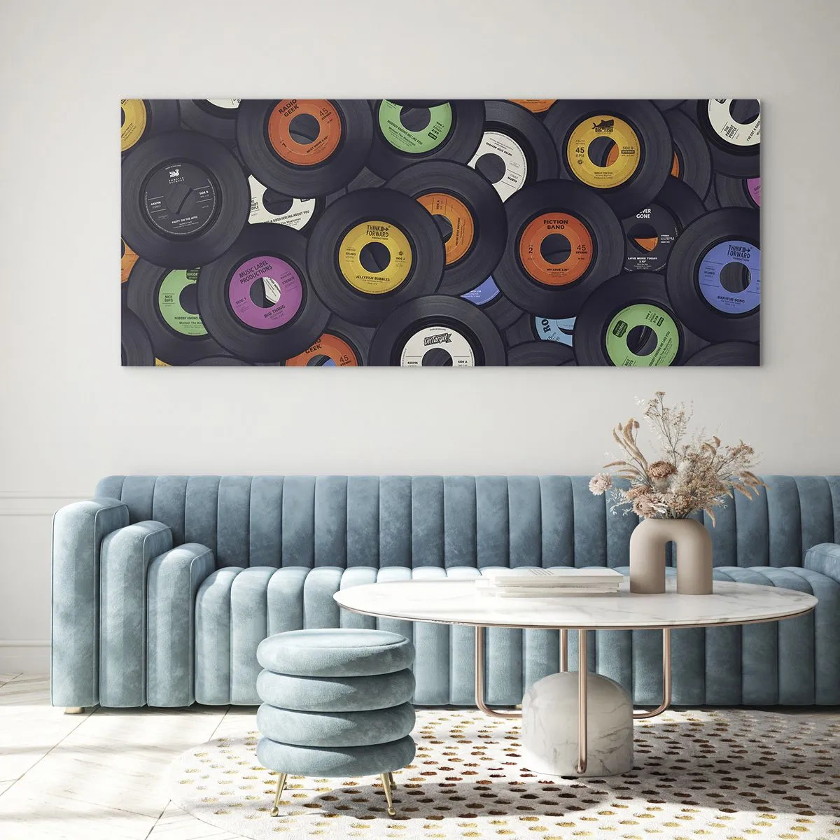 Quadro em vidro - Cores dos clássicos - 120x50 cm