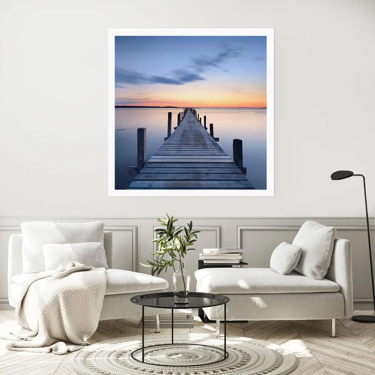 Pôster - A calma de um crepúsculo sereno - 60x60 cm