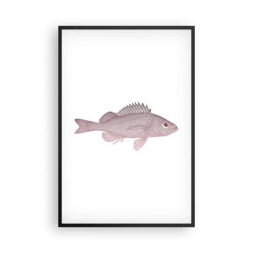 Pôster com moldura preta - Peixe de olhos grandes - 61x91 cm