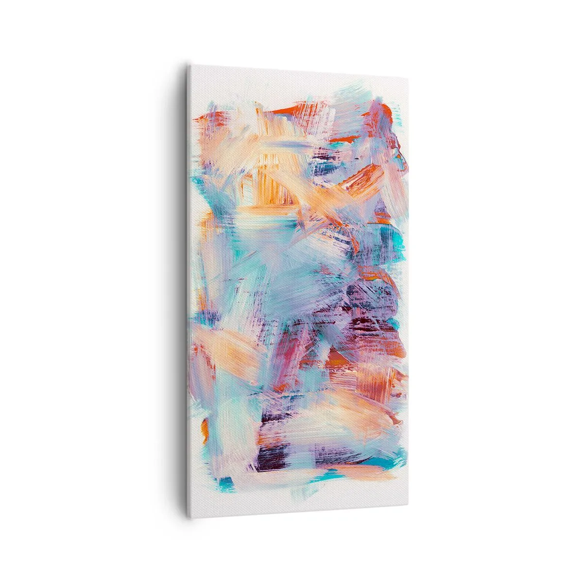 Quadro em tela - Uma bagunça colorida - 55x100 cm