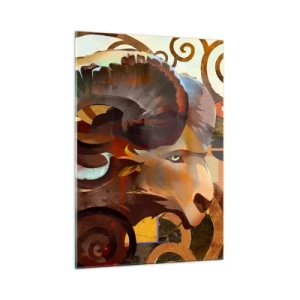 Quadro em vidro - Magia - religiões - rituais - 50x70 cm