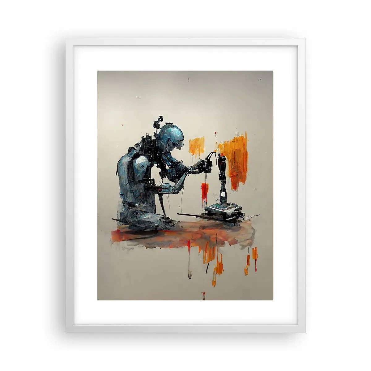 Pôster em moldura branca - Já amanhã… - 40x50 cm