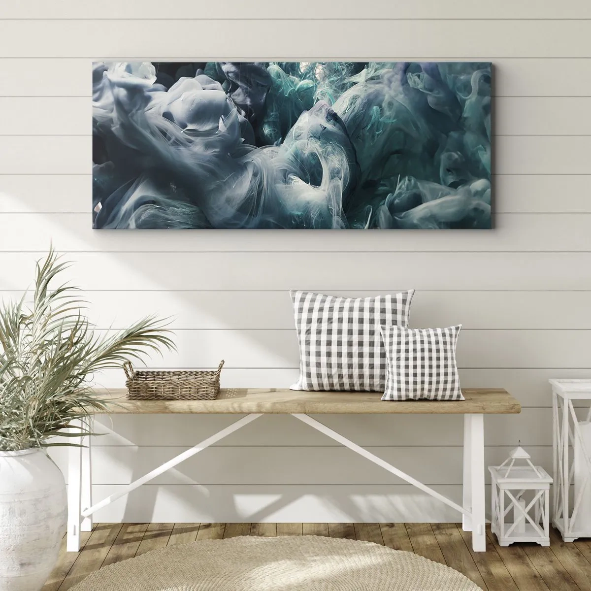 Quadro em tela - Movimento de cores - 100x40 cm