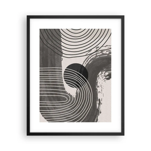 Pôster com moldura preta - O oval vence - 40x50 cm