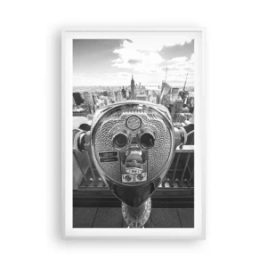 Pôster em moldura branca - A cidade das cidades - 61x91 cm