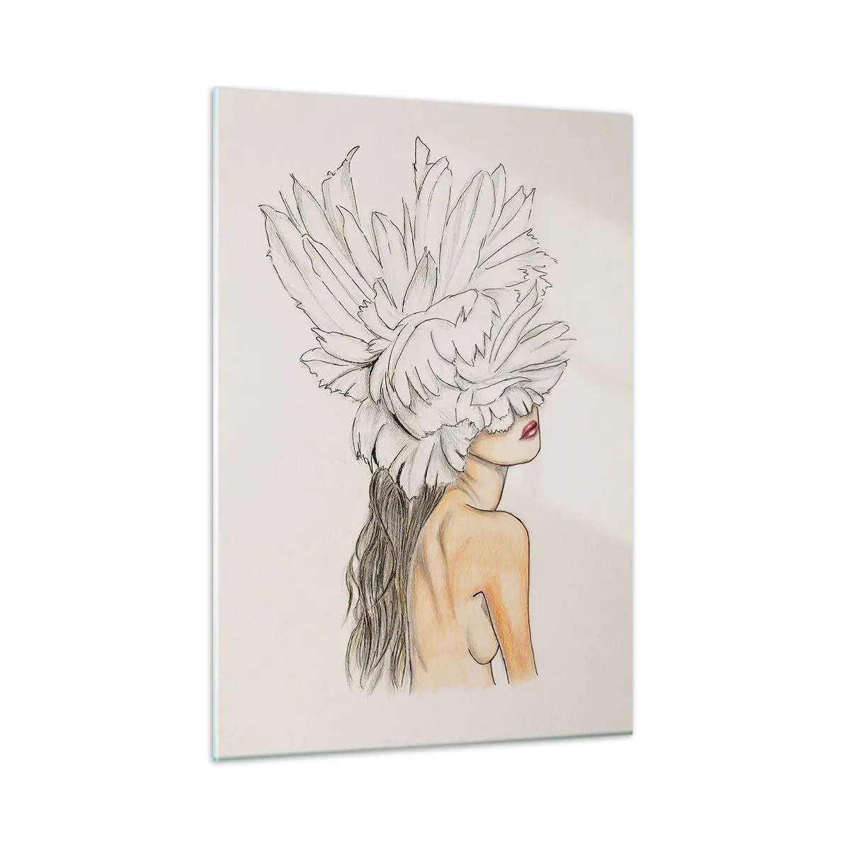 Quadro em vidro - Beleza coroada - 50x70 cm