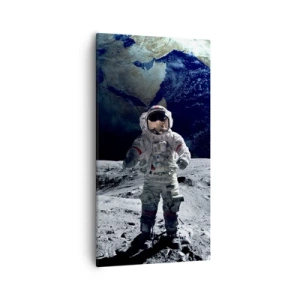 Quadro em tela - Saudações da Lua - 55x100 cm