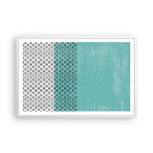 Pôster em moldura branca - Composição equilibrada - 91x61 cm