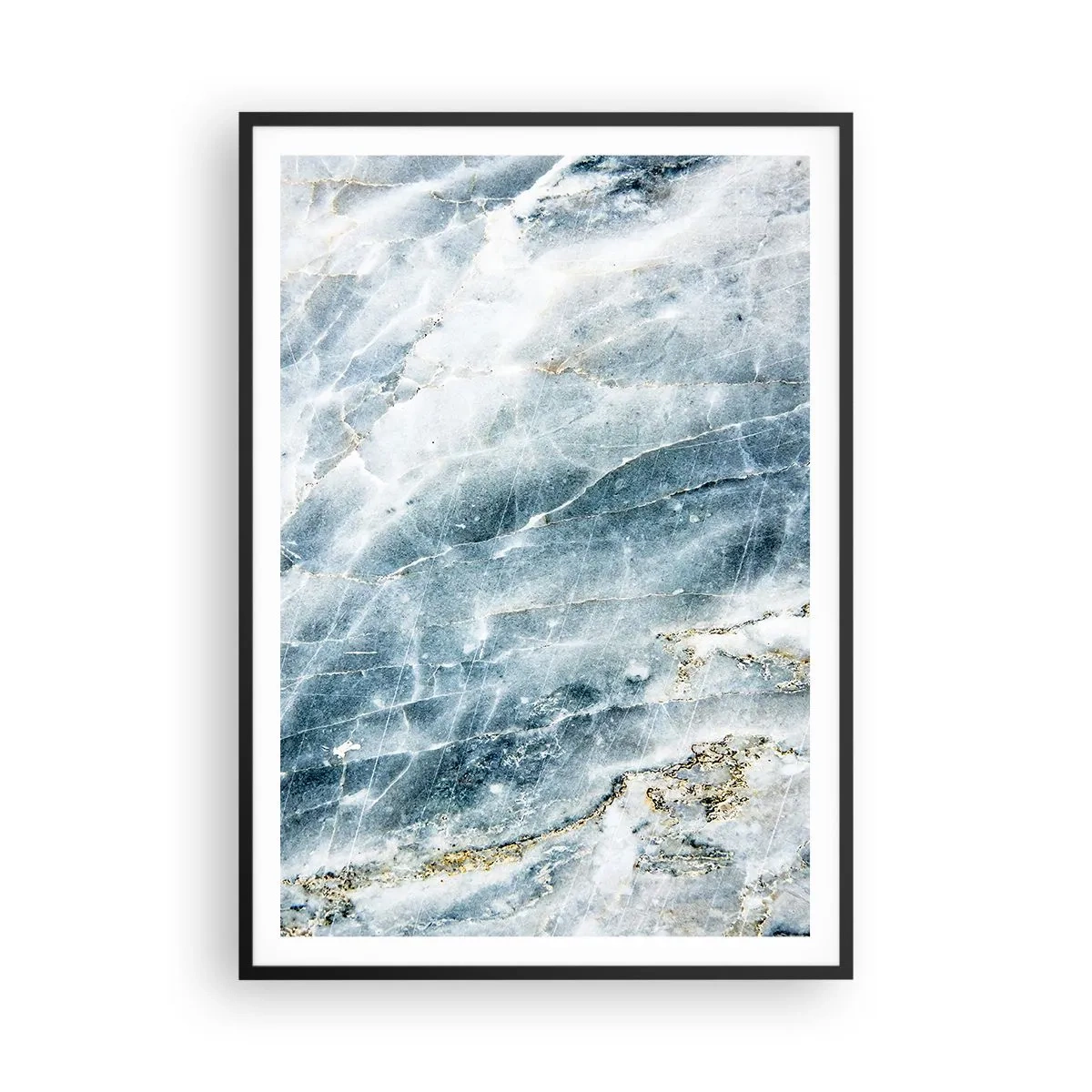 Pôster com moldura preta - O mundo do Gelo - 70x100 cm