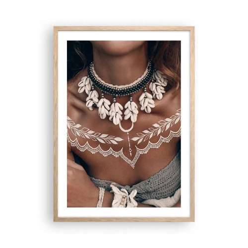 Pôster com moldura de carvalho claro - Talismãs, rituais de feminilidade - 50x70 cm