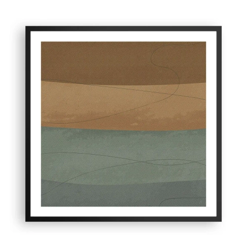 Pôster com moldura preta - Composição horizontal - 60x60 cm