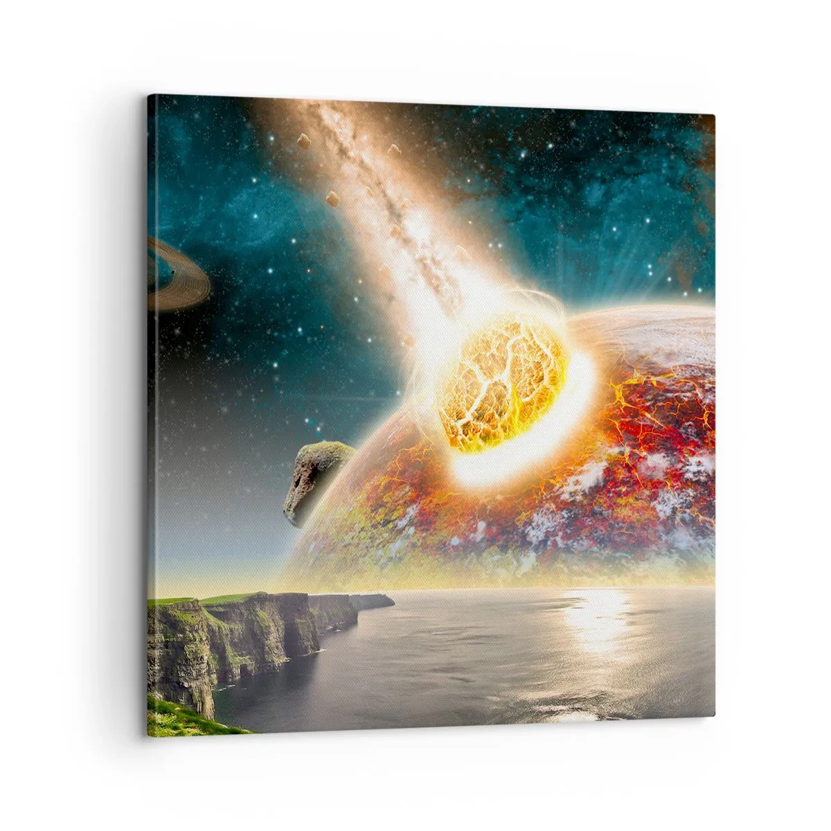 Quadro em tela - Drama espacial - 60x60 cm