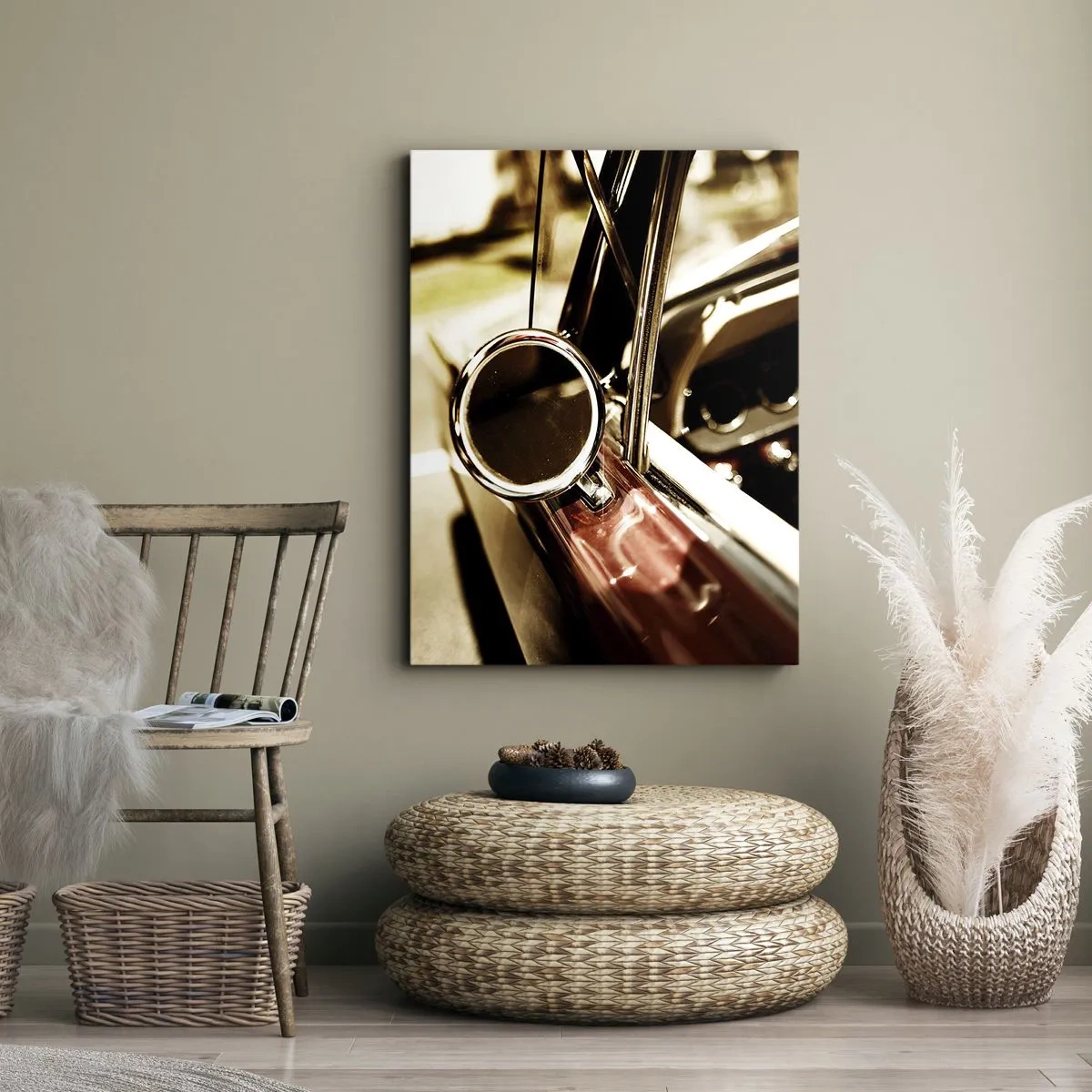 Quadro em tela - Um carro com alma - 45x80 cm