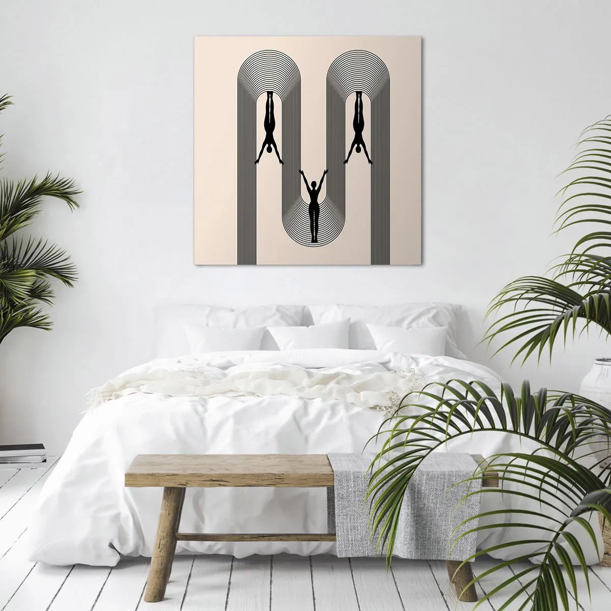 Quadro em tela - De cabeça para baixo - 40x40 cm