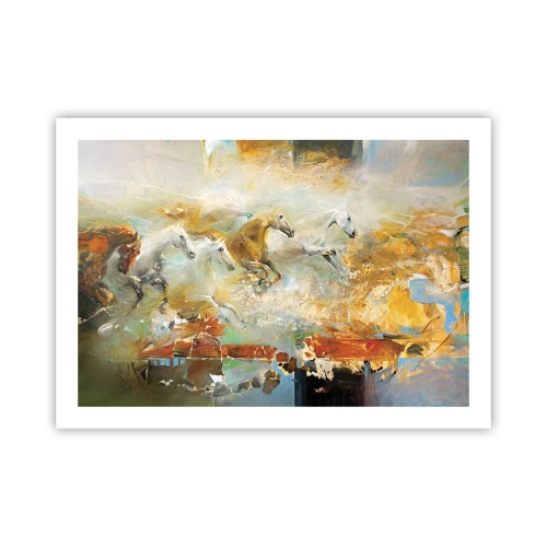 Pôster - A galope através da luz - 70x50 cm