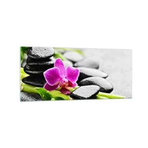 Quadro em vidro - Calmo equilíbrio - 120x50 cm