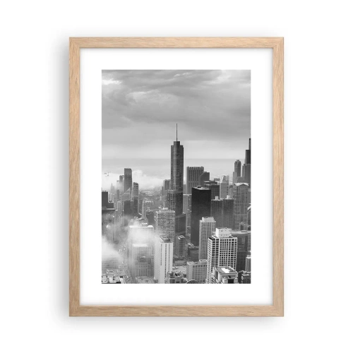 Pôster com moldura de carvalho claro - Paisagem americana - 30x40 cm