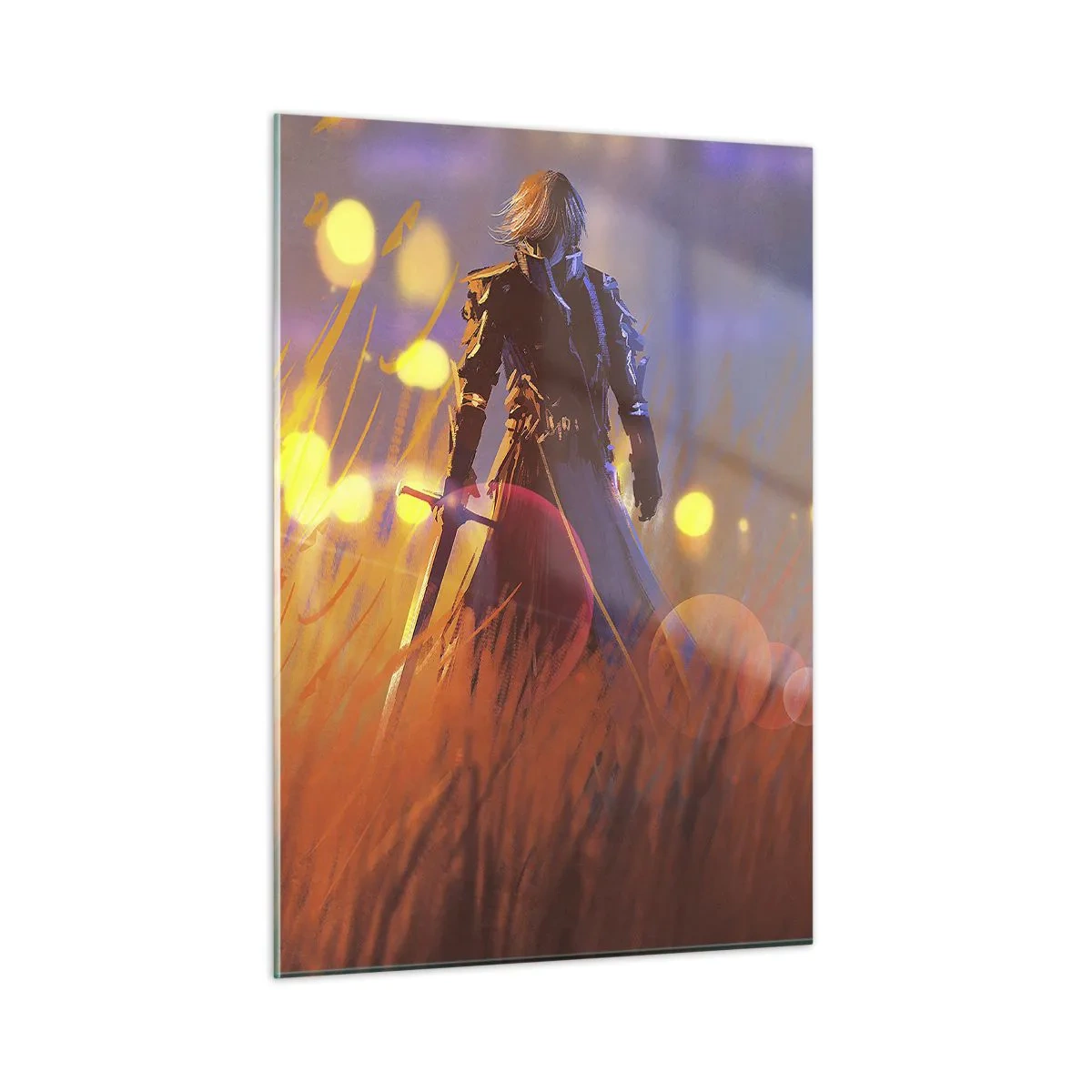 Quadro em vidro - Cavaleiro errante - 50x70 cm