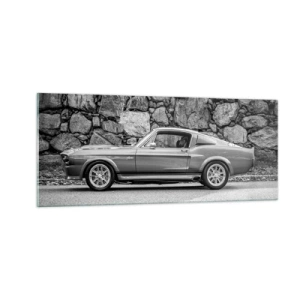 Quadro em vidro - Lenda dos anos 60 - 100x40 cm