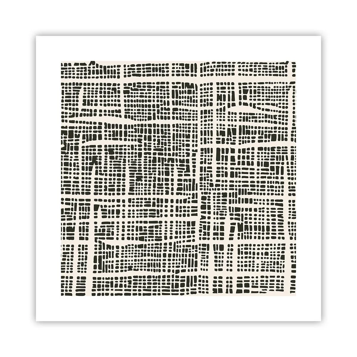 Pôster - Uma composição tecida - 40x40 cm