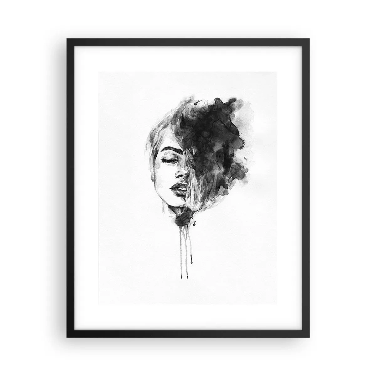Pôster com moldura preta - O que sonha uma rapariga - 40x50 cm